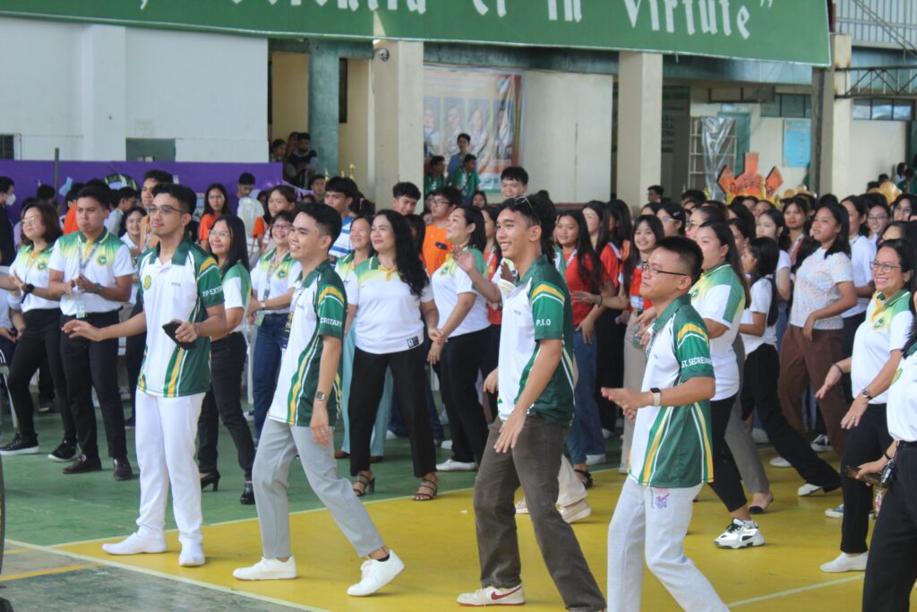 Fun Zumba performance by the faculty, staff, and students