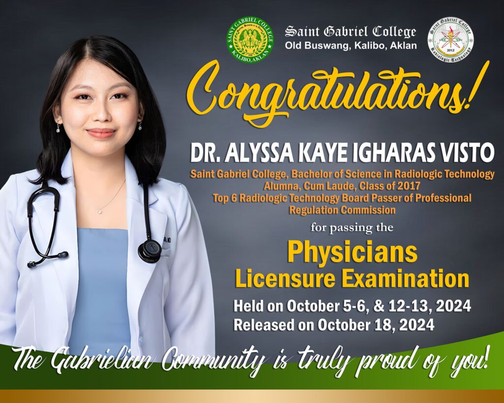 Congratulations, Dr. Ayssa Kaye I. Visto, RRT